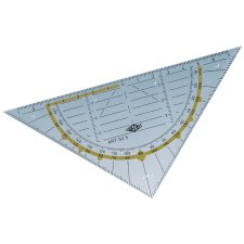 WEDO Geodreieck Standard Hypotenuse 160 mm transparent