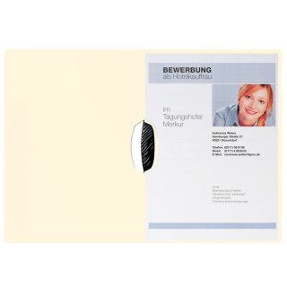 PAGNA Bewerbungsmappe "Swing" DIN A4 aus Karton beige