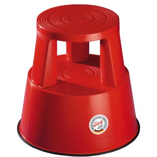 WEDO Rollhocker aus Kunststoff rot / RAL 3000 Tragkraft: 150 kg