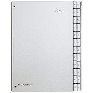 PAGNA Pultordner Color DIN A4 A-Z 24 Fächer silber