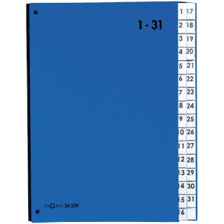 PAGNA Pultordner Color DIN A4 1 31 31 Fächer blau