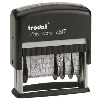 trodat Wortbandstempel Printy Dater 4817 mit Datum schwarz