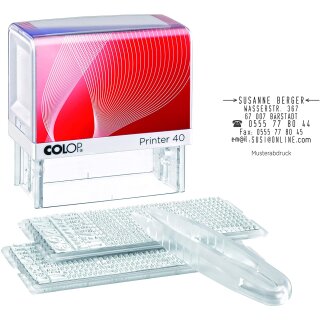 COLOP Textstempelautomat "D-I-Y Sets" Printer 40/2 Set