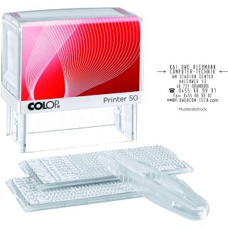 COLOP Textstempelautomat "D I Y Sets" Printer 50/2 Set