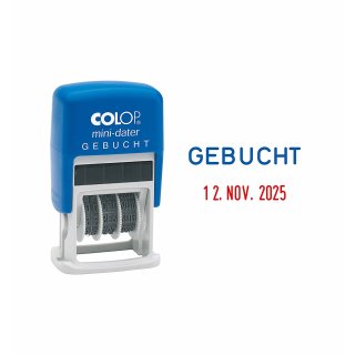 COLOP Datumstempel Mini Dater S160 L3 "GEBUCHT"