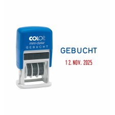 COLOP Datumstempel Mini Dater S160 L3 "GEBUCHT"