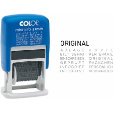 COLOP Wortbandstempel Mini Dater S120/W blau