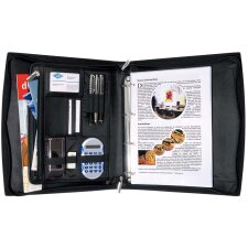 WEDO Orgamappe Elegance DIN A4 Kunstleder/Nylon schwarz mit Tragegriff