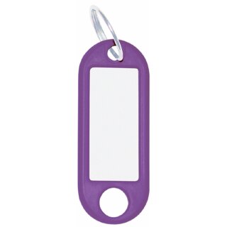 WEDO Schlüsselanhänger mit Ring Durchmesser: 18 mm violett 100 Anhänger