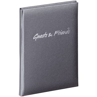 PAGNA Gästebuch "Guests & Friends" anthrazit 240 Seiten