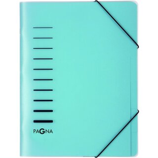 PAGNA Ordnungsmappe DIN A4 aus PP 6 Fächer blau