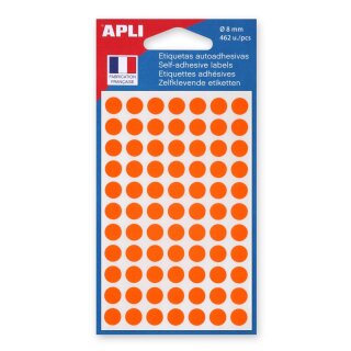 APLI Markierungspunkte Durchmesser: 8 mm rund orange 462 Stück