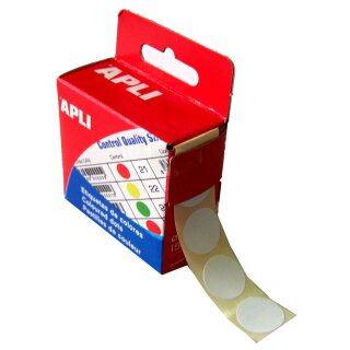 APLI Markierungspunkte Durchmesser: 15 mm rund weiß 150 Stück