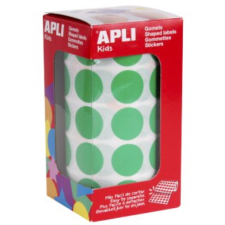 agipa apli Kids Sticker Creative "Rund" auf Rolle grün 1.770 Sticker