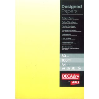 agipa Design Papier DIN A4 80 g/qm Farbverlauf gelb 100 Blatt