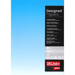agipa Design Papier DIN A4 80 g/qm Farbverlauf blau 100 Blatt