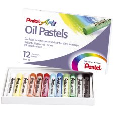 PentelArts Ölpastellkreide PHN4 12er Kunststoff Etui