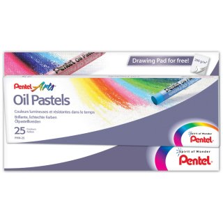PentelArts Ölpastellkreide PHN4 25er Kunststoff Etui
