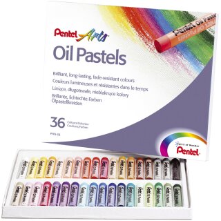 PentelArts Ölpastellkreide PHN4 36er Kunststoff Etui