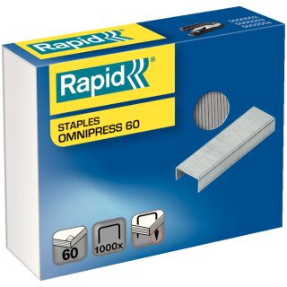 Rapid Heftklammern Omnipress 60 verzinkt 1.000 Stück
