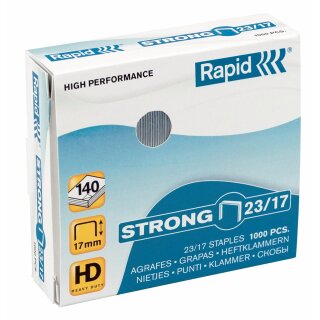 Rapid Heftklammern Strong 23/17 galvanisiert 1.000 Stück