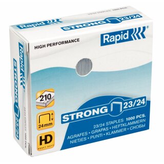 Rapid Heftklammern Strong 23/24 galvanisiert 1.000 Stück