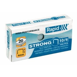 Rapid Heftklammern Strong 10/4 galvanisiert 1.000 Stück