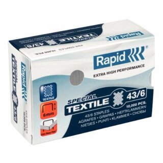 Rapid Heftklammern Super Strong 43/6 galvanisiert 10.000 Stück