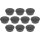 magnetoplan Discofix Rundmagnet "color" Durchmesser: 40 mm schwarz 10 Magnete