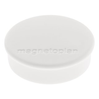 magnetoplan Discofix Rundmagnet "hobby" weiß 25 mm 10 Magnete