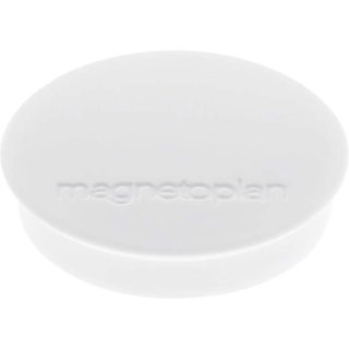magnetoplan Discofix Rundmagnet "standard" weiß