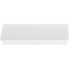 magnetoplan Rechteckmagnet weiß 10 Magnete
