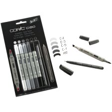 COPIC Hobbymarker ciao 5+1 Set Grautöne