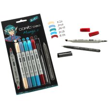 COPIC Hobbymarker ciao 5+1 Set Manga 2
