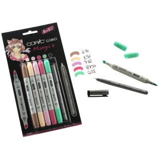 COPIC Hobbymarker ciao 5+1 Set Manga 3