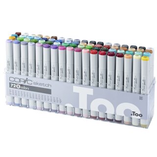 COPIC Profi Pinselmarker sketch 72er Set B