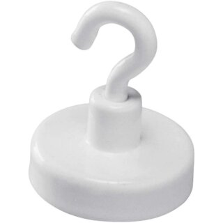 magnetoplan Hakenmagnet weiß Durchmesser: 25 mm