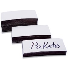 magnetoplan Magnet Etiketten weiß 50 x 100 x 0,6 mm...