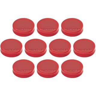 magnetoplan Ergo Magnete "Medium" Durchmesser: 30 mm rot 10 Magnete