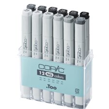 COPIC Profi Marker 12er Grau Set "NG" neutrale...