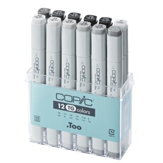COPIC Profi Marker 12er Grau Set "TG" Toner Grautöne