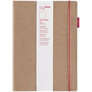 transotype Notizbuch "senseBook RED RUBBER" Large blanko