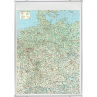 FRANKEN Deutschland Straßenkarte magnethaftend Speditionsversand