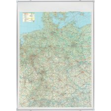 FRANKEN Deutschland Straßenkarte magnethaftend...