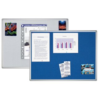FRANKEN Textiltafel PRO 1.800 x 900 mm Filz: blau Speditionsversand