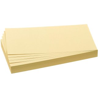 FRANKEN Moderationskarte Rechteck 205 x 95 mm gelb 500 Karten