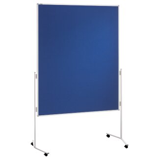 FRANKEN Moderationstafel ECO 1.200 x 1.500 mm Filz blau Speditionsversand