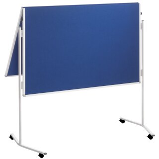 FRANKEN Moderationstafel ECO 2x 750 x 1.200 mm Filz blau Speditionsversand