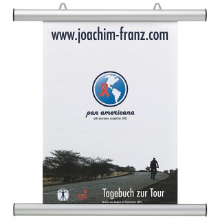 FRANKEN Plakatleiste Aluminium silber Länge: 425 mm