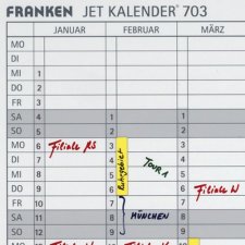 FRANKEN Datumstreifen für Planungstafel JK703...